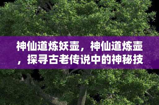 探寻古老传说中的神秘技艺图片