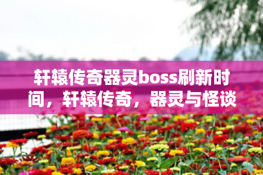 轩辕传奇器灵boss刷新时间图片
