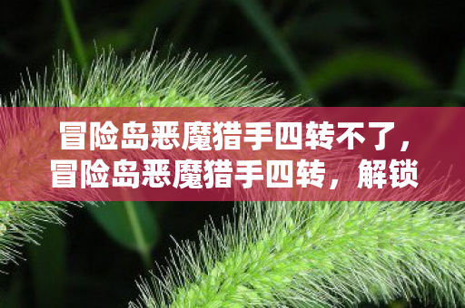 冒险岛恶魔猎手四转不了图片