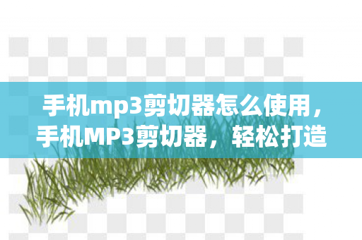 手机mp3剪切器怎么使用图片