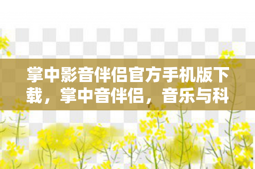 掌中影音伴侣官方手机版下载，掌中音伴侣，音乐与科技的完美融合