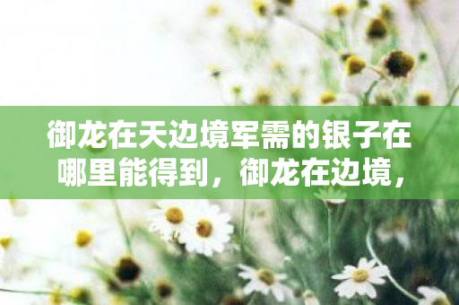 御龙在天边境军需的银子在哪里能得到图片