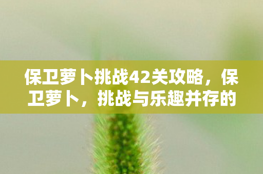 挑战与乐趣并存的休闲塔防游戏图片