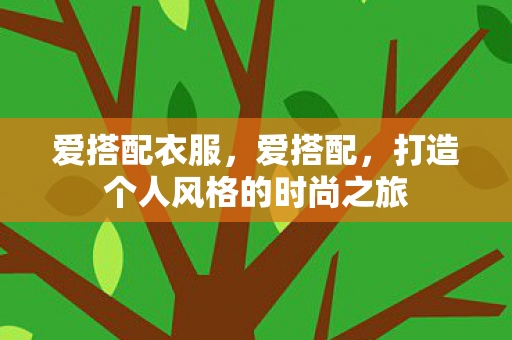 打造个人风格的时尚之旅图片