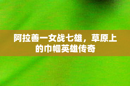 草原上的巾帼英雄传奇图片