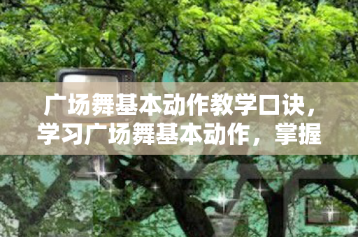 广场舞基本动作教学口诀图片