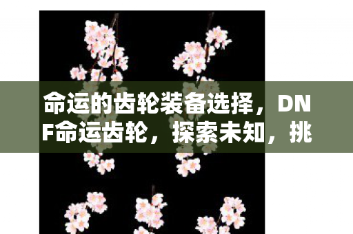 命运的齿轮装备选择图片