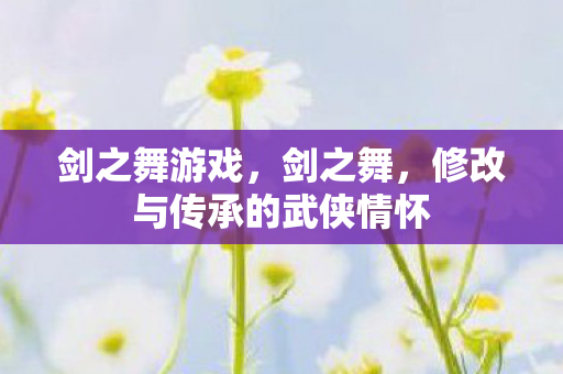 修改与传承的武侠情怀图片