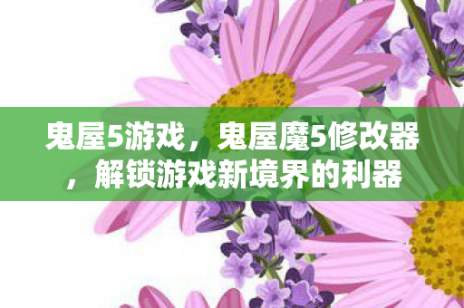 鬼屋5游戏，鬼屋魔5修改器，解锁游戏新境界的利器