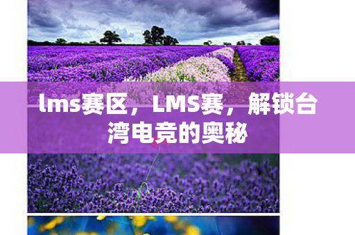 解锁台湾电竞的奥秘图片