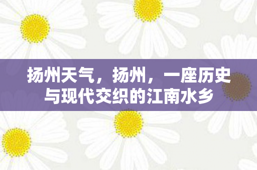 一座历史与现代交织的江南水乡图片