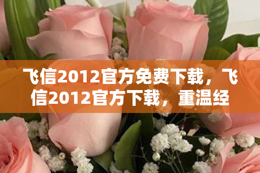 飞信2012官方免费下载图片