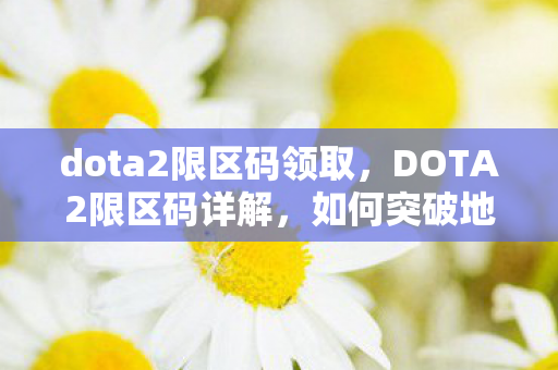 dota2限区码领取，DOTA2限区码详解，如何突破地域限制畅游游戏世界