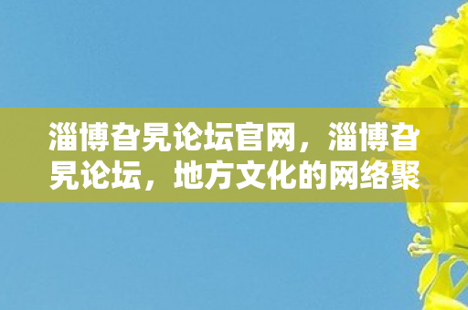 地方文化的网络聚集地图片