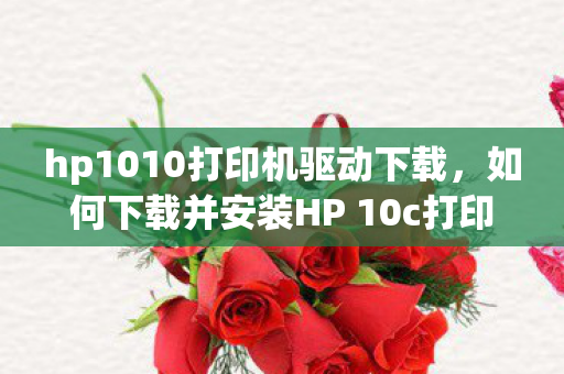 如何下载并安装HP 10c打印机驱动图片