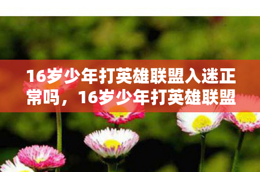 16岁少年打英雄联盟入迷正常吗图片