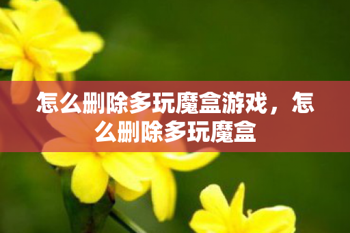 怎么删除多玩魔盒游戏图片