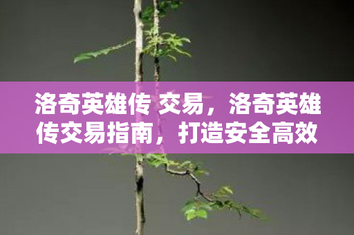 打造安全高效的交易体验图片