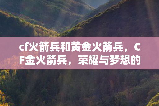 cf火箭兵和黄金火箭兵图片
