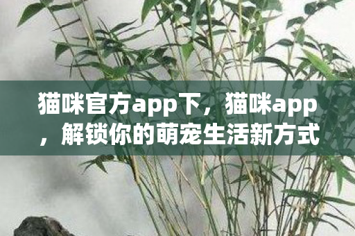 解锁你的萌宠生活新方式图片