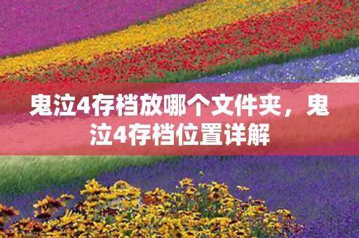 鬼泣4存档放哪个文件夹图片