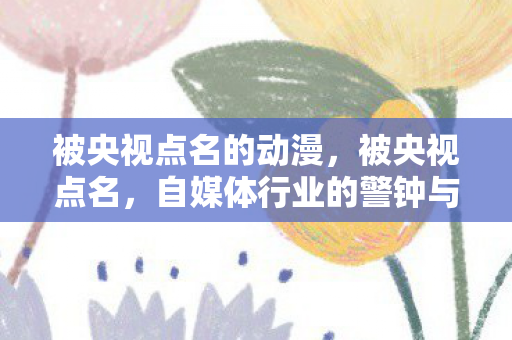 自媒体行业的警钟与启示图片