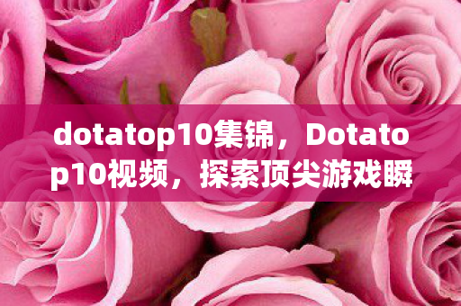 dotatop10集锦，Dotatop10视频，探索顶尖游戏瞬间的精彩世界