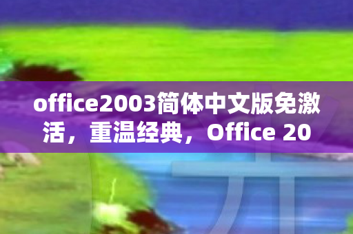 Office 2003 简体中文完整版回顾图片