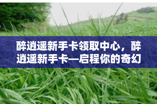 醉逍遥新手卡领取中心，醉逍遥新手卡—启程你的奇幻之旅