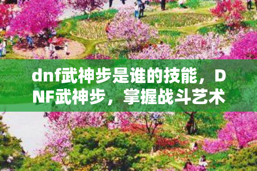 dnf武神步是谁的技能图片