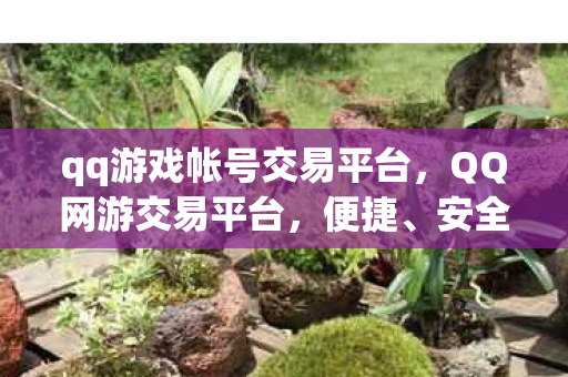 qq游戏帐号交易平台，QQ网游交易平台，便捷、安全的游戏资产交易新选择