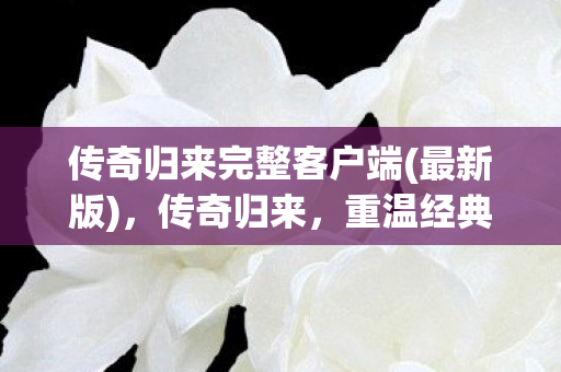 传奇归来完整客户端图片