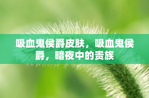 吸血鬼侯爵皮肤图片