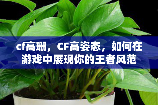cf高珊，CF高姿态，如何在游戏中展现你的王者风范