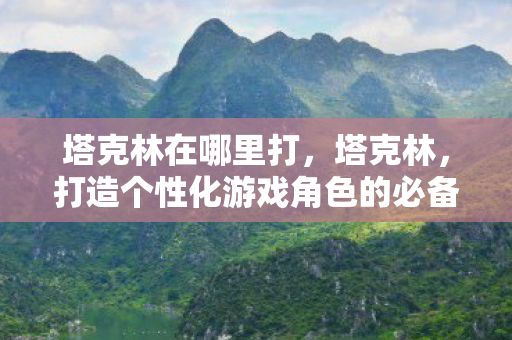 打造个性化游戏角色的必备攻略图片