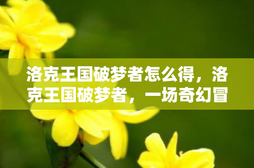 洛克王国破梦者怎么得图片