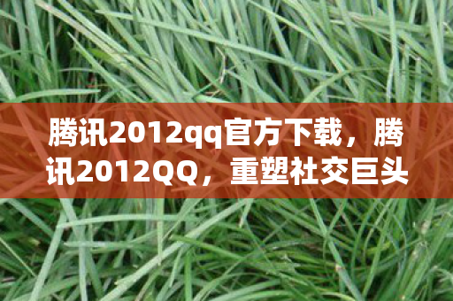 腾讯2012qq官方下载图片