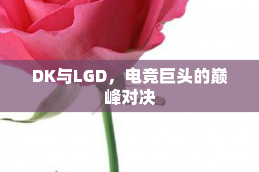 DK与LGD，电竞巨头的巅峰对决