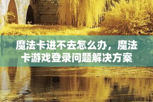 魔法卡游戏登录问题解决方案图片