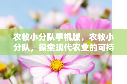 探索现代农业的可持续发展之路图片