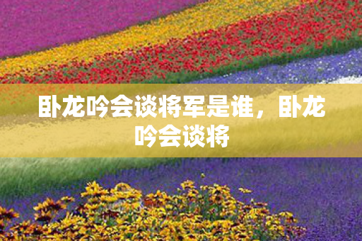 卧龙吟会谈将军是谁图片