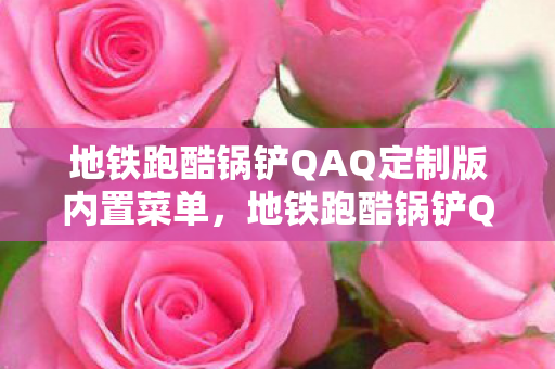 地铁跑酷锅铲QAQ定制版内置菜单图片