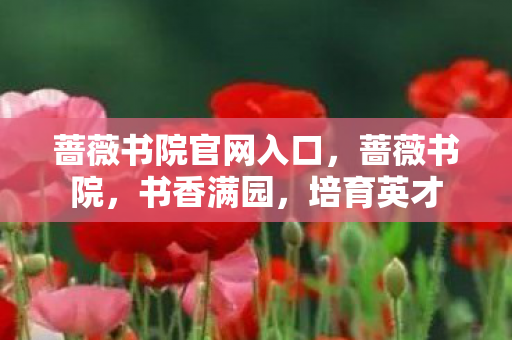 蔷薇书院官网入口图片