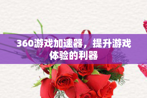 提升游戏体验的利器图片