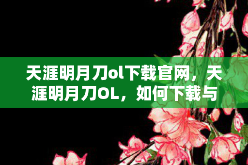 天涯明月刀ol下载官网，天涯明月刀OL，如何下载与体验这款经典游戏