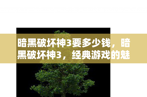 暗黑破坏神3要多少钱图片