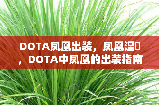 DOTA中凤凰的出装指南图片