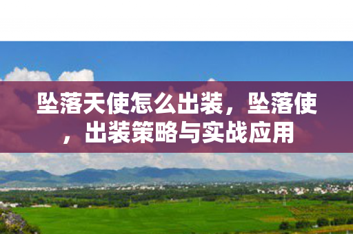 出装策略与实战应用图片