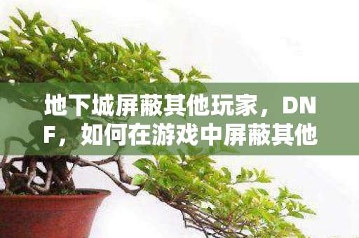 如何在游戏中屏蔽其他玩家图片