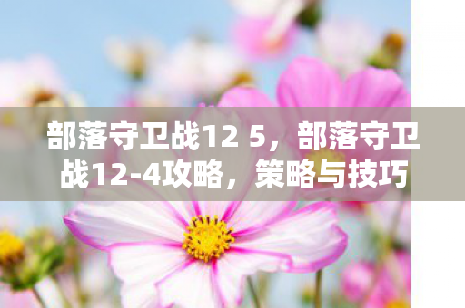 策略与技巧的全面解析图片